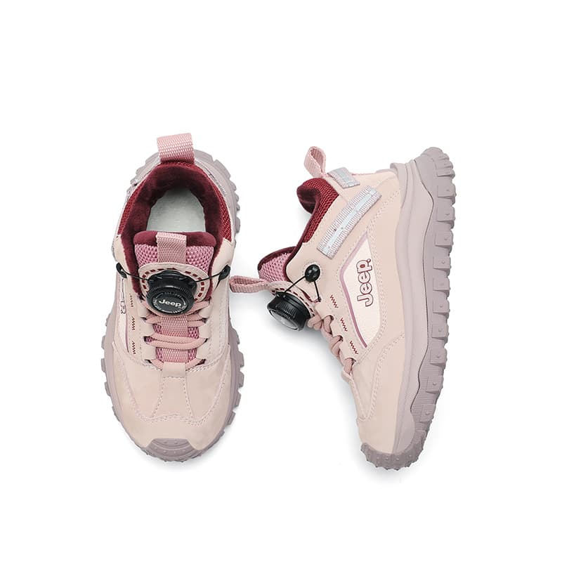 Кроссовки Jeep Удобный Износостойкий MID Топ Детские Лайфстайл Обувь Розовый Детский - изображение 4