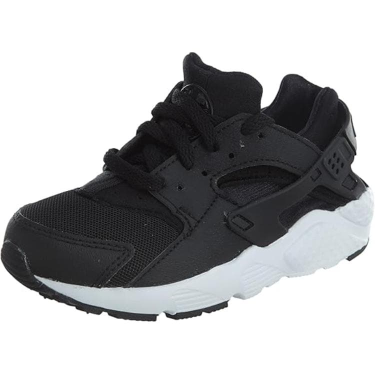 Кроссовки Nike Air Huarache Run Противоскользящие Устойчивые к истиранию Низкие Детские Беговые Кроссовки Черно-Белые Детские - изображение 3