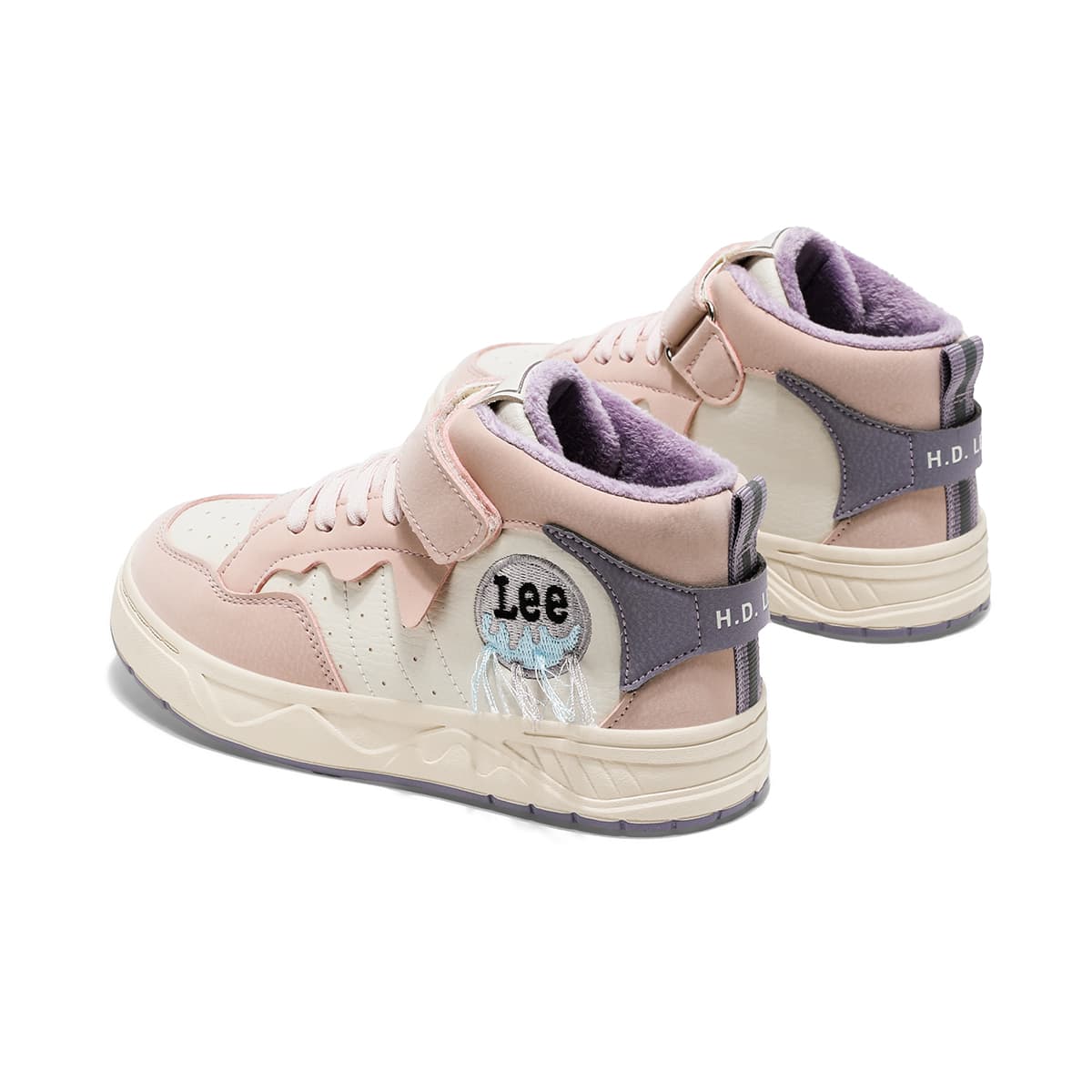 Кроссовки LEE KIDS Термические Аbrasion-Resistant Slip-Resistant MID Топ Скейтборд Кроссовки Детские - изображение 4