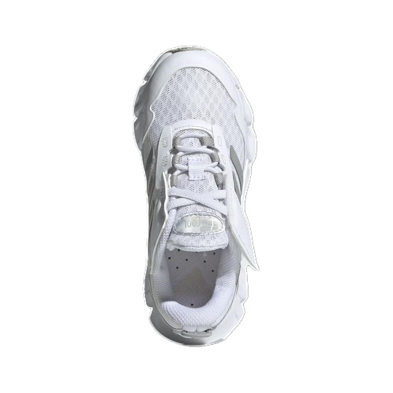 Кроссовки Adidas Climacool Ткань Устойчивая к истиранию Дышащие Низкие Кеды для Детей Лайфстайл Белые Серые - изображение 5