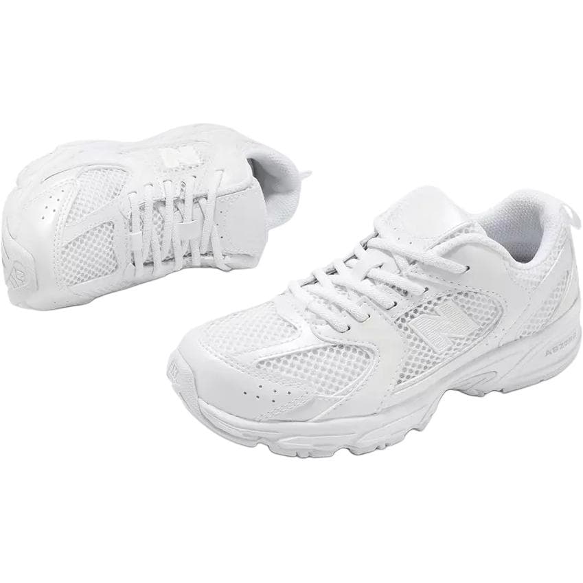Кроссовки New Balance NB 530 Устойчивый к истиранию Дышащий MID Топ Детские повседневные кроссовки Белый Детский - изображение 3