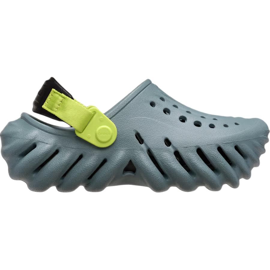 Crocs Echo Clog Kids Сабо Резиновые Дышащие Поддерживающие Детские Синие Зеленые Черные - изображение 2