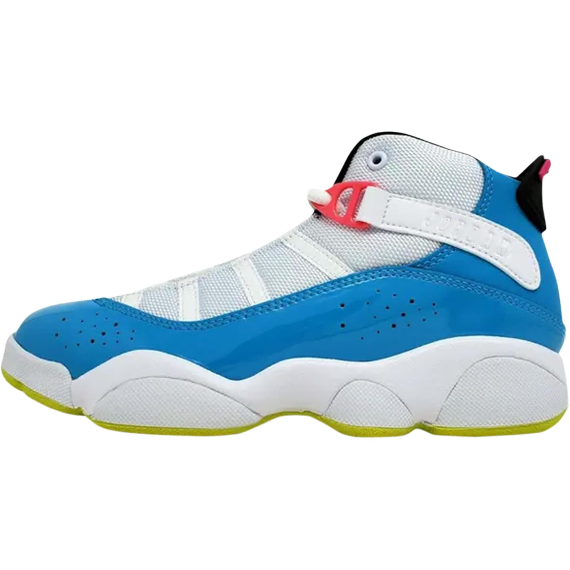 Кроссовки для баскетбола Jordan 6 Кожа MID Детские Баскетбольные Кроссовки Синие Малыш - изображение 1