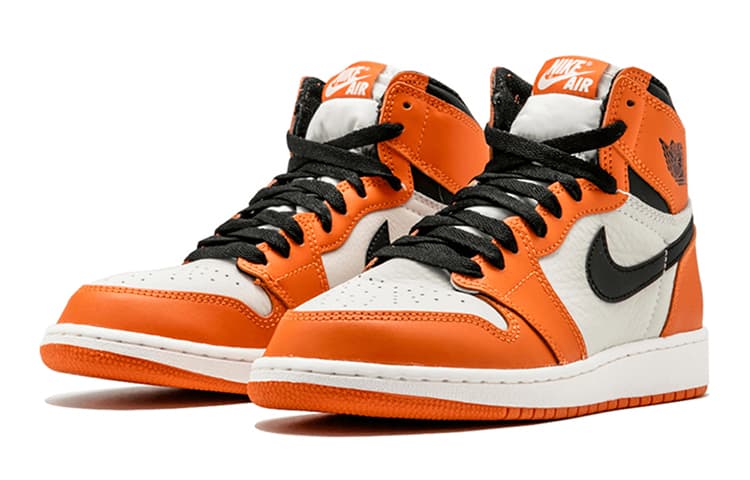 Кроссовки для баскетбола Jordan Air Jordan 1 Retro Reverse Shattered Backboard GS - изображение 3