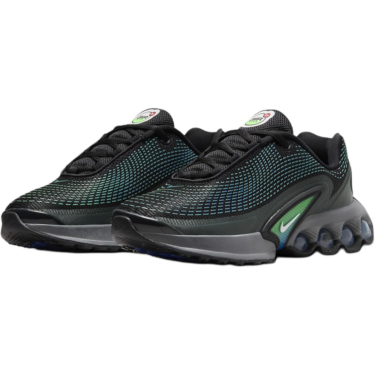Кроссовки Nike Air MAX DN Комфортные Низкие Кроссовки для Беговых Занятий Детские Черные Зеленые Малыш - изображение 3