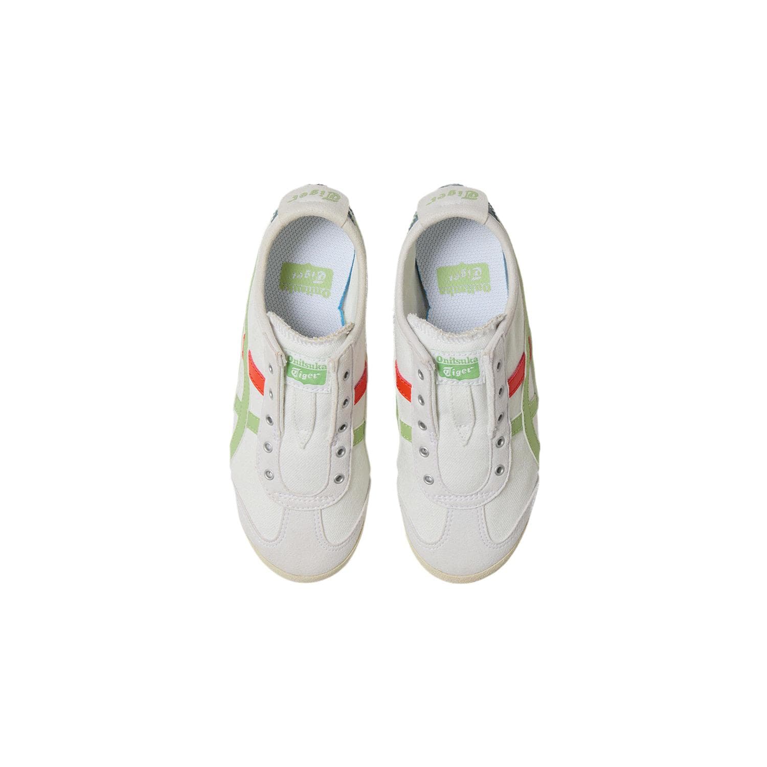 Onitsuka Tiger MEXICO 66 Детская тренировка Кроссовки Белый Зеленый Малыш - изображение 4