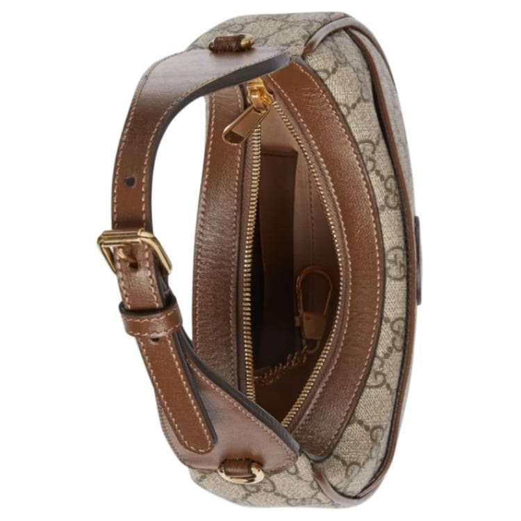 Мини-сумка Gucci Half Moon Bag Beige - изображение 4