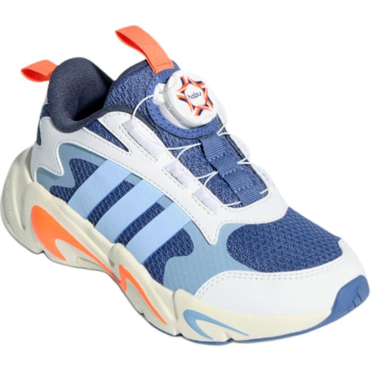 Кроссовки Adidas PLAYFLEX HABU Ткань Low Топ Kids Lifestyle Shoes Синий Детский - изображение 3