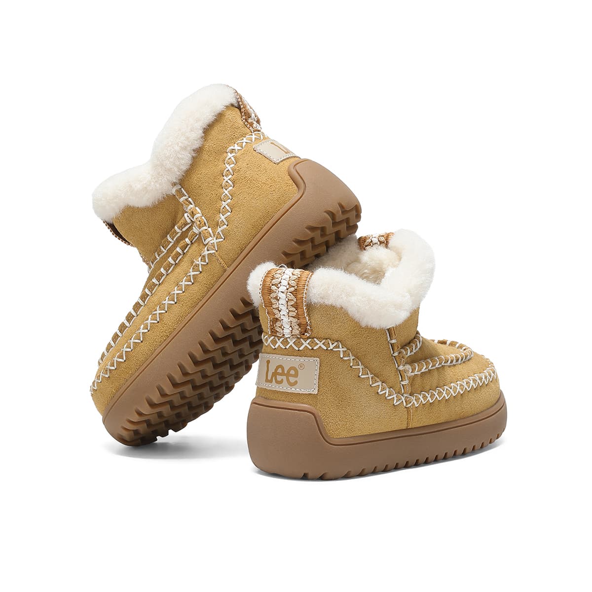 lee С флисовой подкладкой Подкладка Удобный Fashion Versatile Trendy Активный отдых Студенты Кампус High Топ Сноубутсы - изображение 7