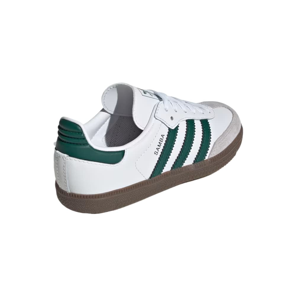 Кроссовки Adidas Originals Samba OG Кожа Детские Кроссовки для Тренировок Серый Белый Цвет - изображение 3