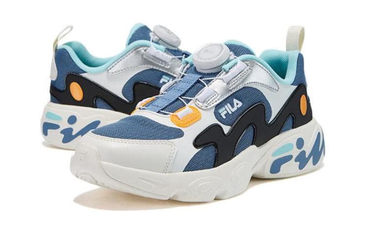 Кроссовки FILA KIDS Устойчивые к истиранию Низкий Топ Детская Беговая Обувь Белый Зеленый - изображение 2