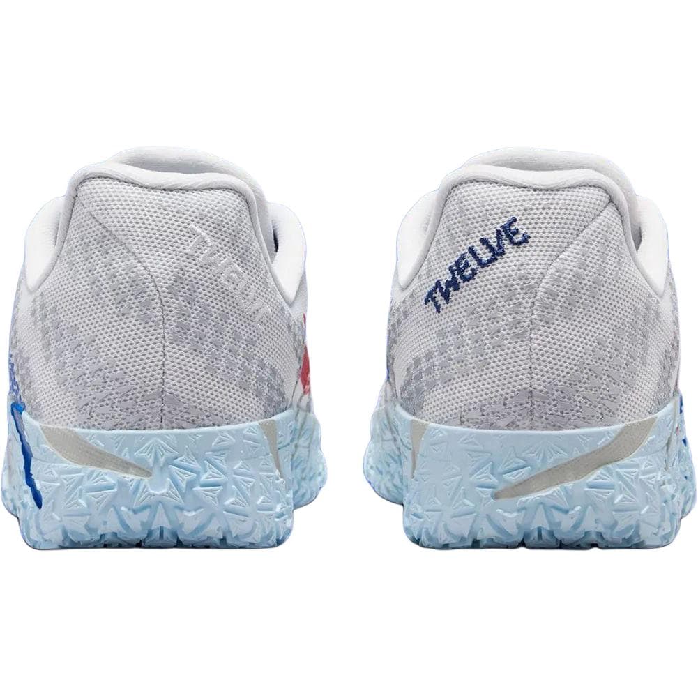 Кроссовки для баскетбола NIKE Ja 3 Low Топ Баскетбольные кроссовки Белый синий красный Унисекс - изображение 5