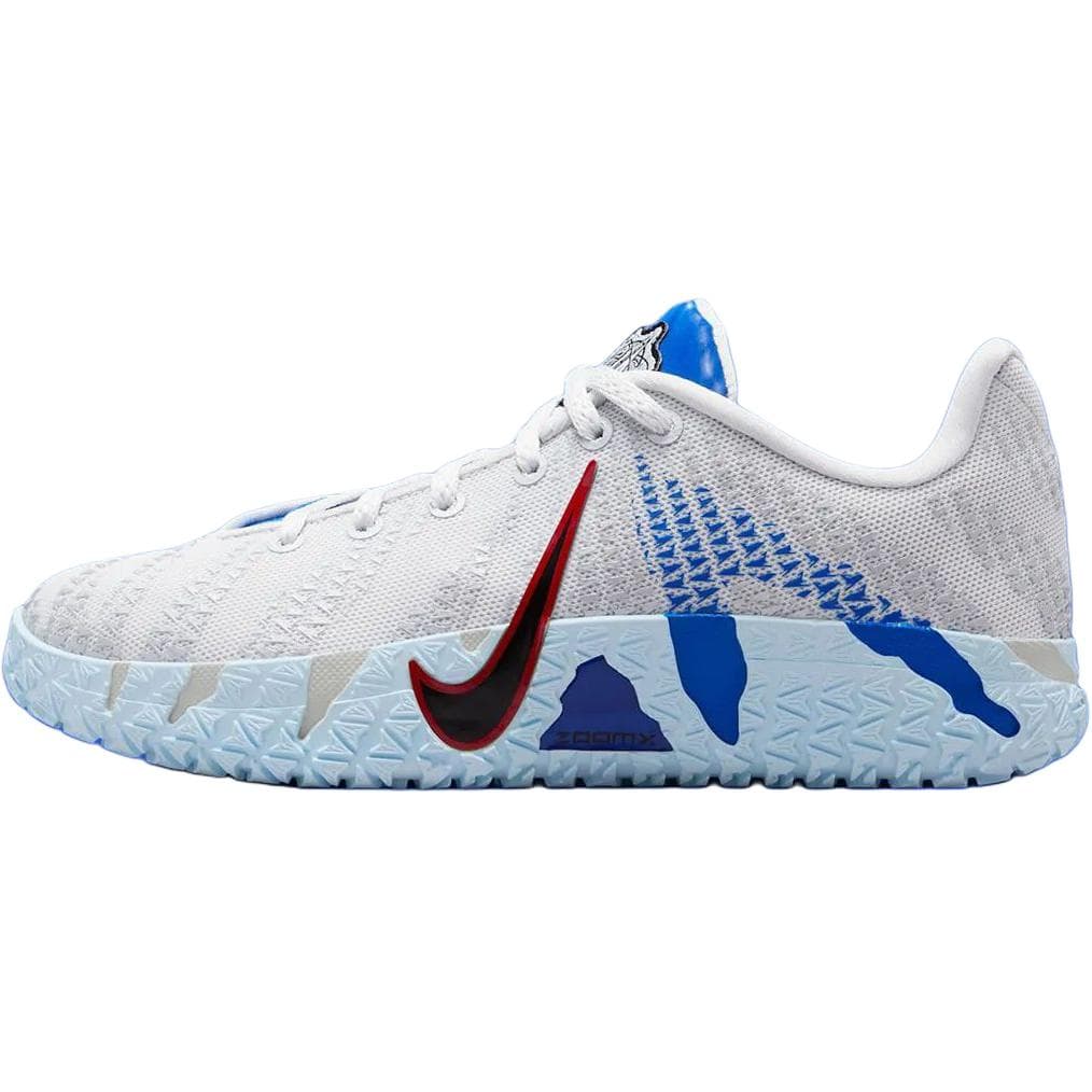 Кроссовки для баскетбола NIKE Ja 3 Low Топ Баскетбольные кроссовки Белый синий красный Унисекс - изображение 2