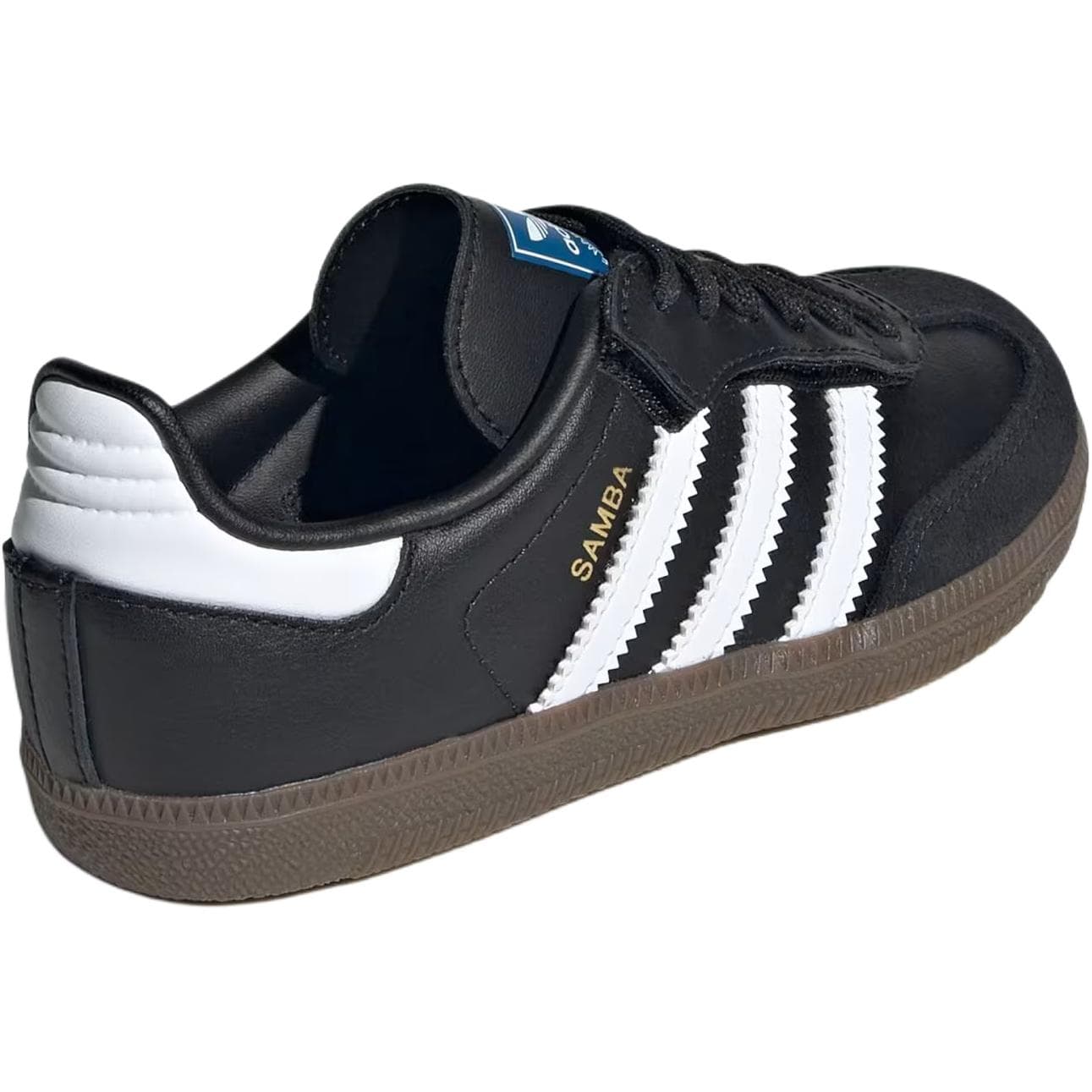Кроссовки Adidas Originals Samba OG Кожа Low Топ Детский Скейтбординг Обувь Основной черный Детский - изображение 4