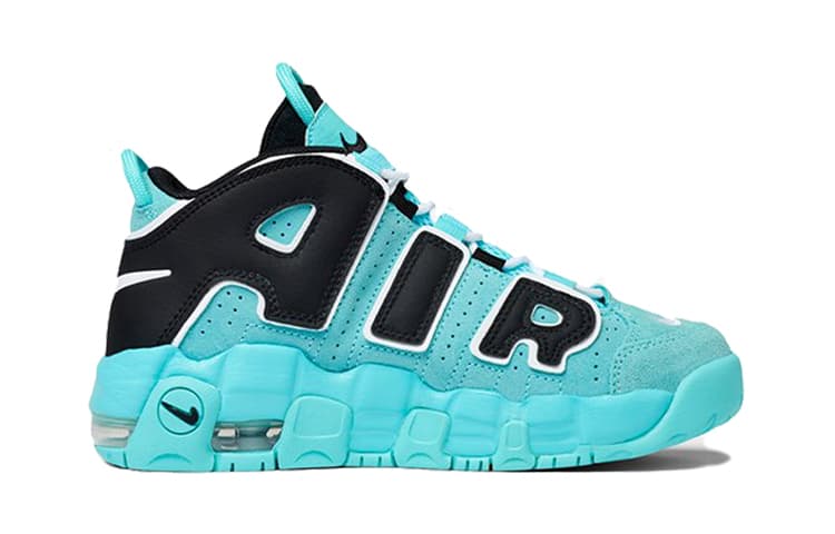 Кроссовки для баскетбола Nike Air More Uptempo Light Aqua - изображение 3