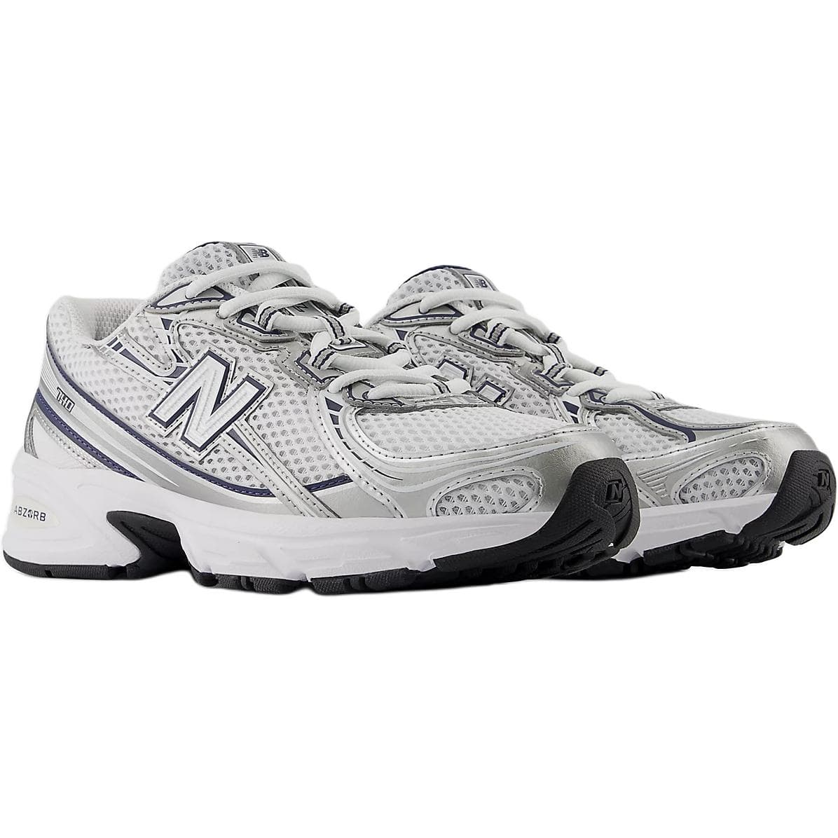 Кроссовки New Balance NB 740 Low Топ Детские Лайфстайл Кроссовки Белый Серебристый Черный Унисекс - изображение 2