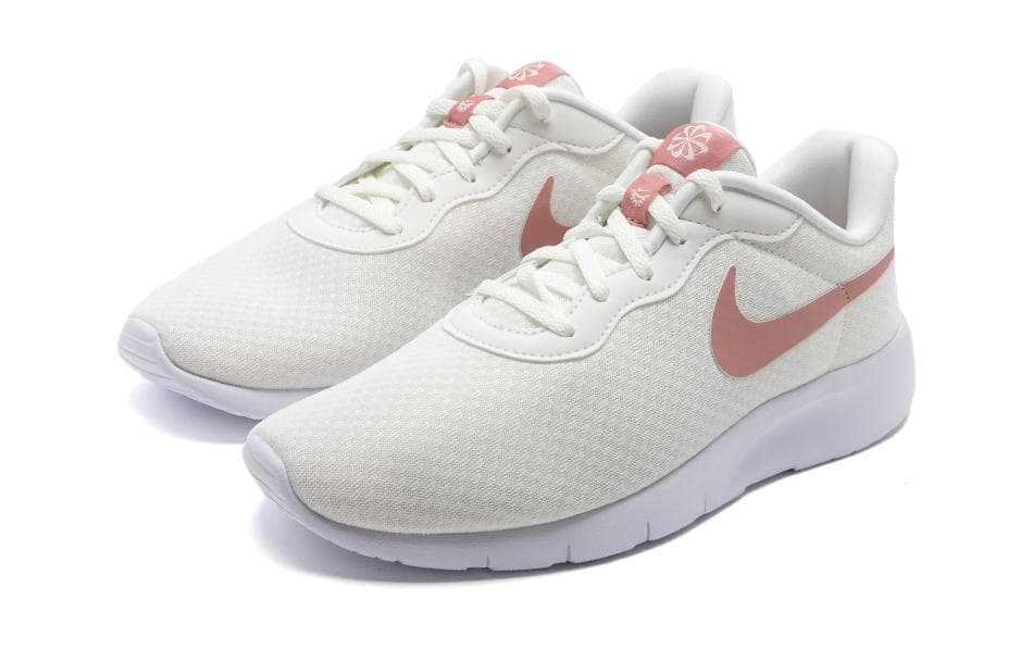 Кроссовки Nike Tanjun EasyOn GO BG Противоскользящие Амортизация Отскок Дышащие Низкие Беговые кроссовки Белый Красный Унисекс - изображение 3