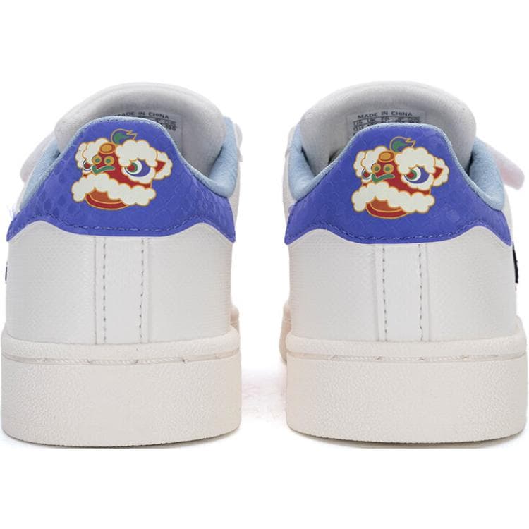 Кроссовки Adidas Originals Superstar 2 Синтетическая кожа Anti KICK Амортизация Низкий верх Детская обувь для скейтбординга Белый - изображение 5