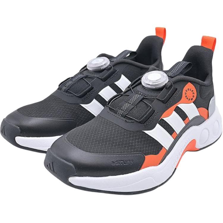 Кроссовки Adidas NITROBUBBLE Low Топ Детские беговые кроссовки Черный белый - изображение 4