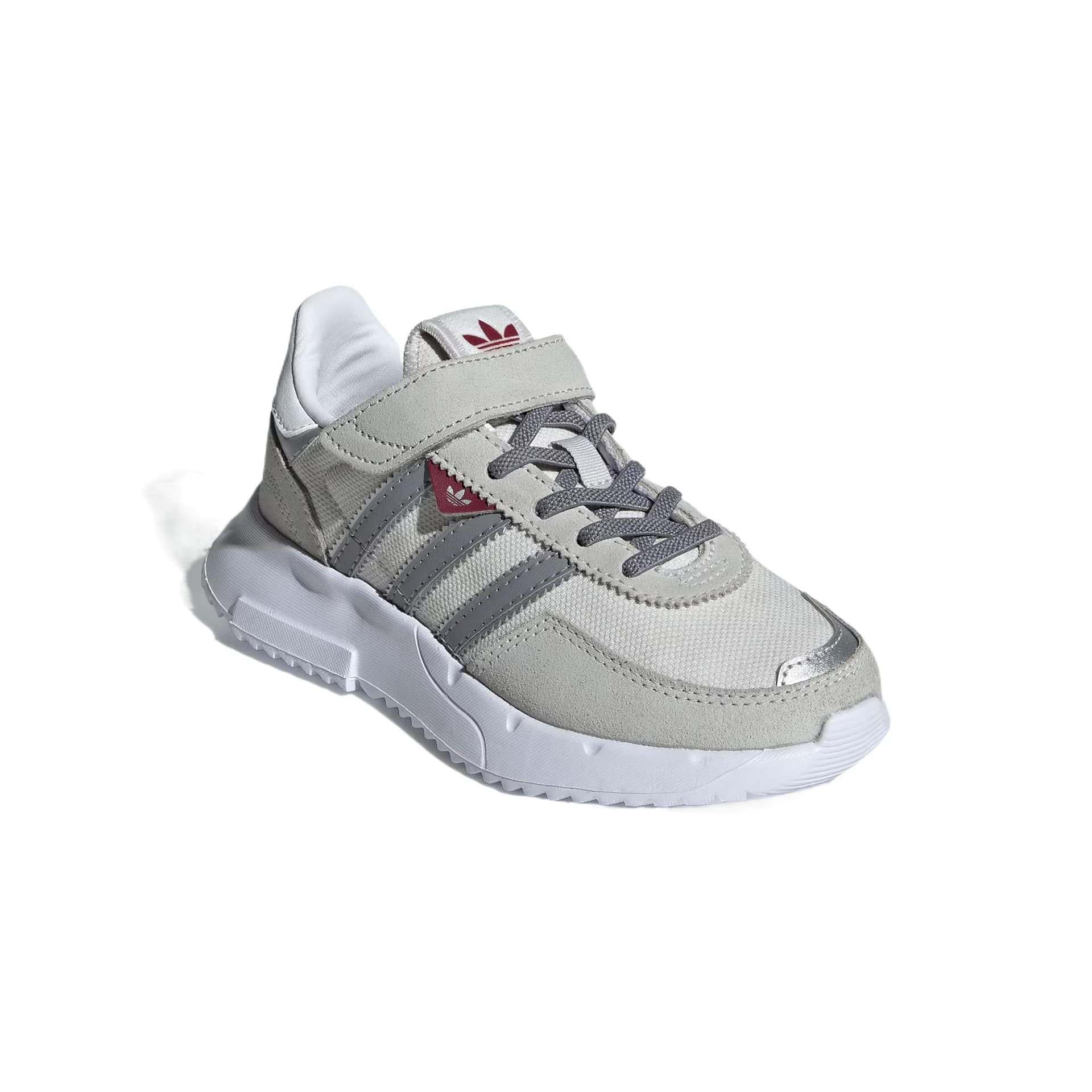 Кроссовки Adidas Retropy F2 Кожа Удобные Устойчивые к истиранию Низкие Детские Лайфстайл Обувь Серый Детский - изображение 3