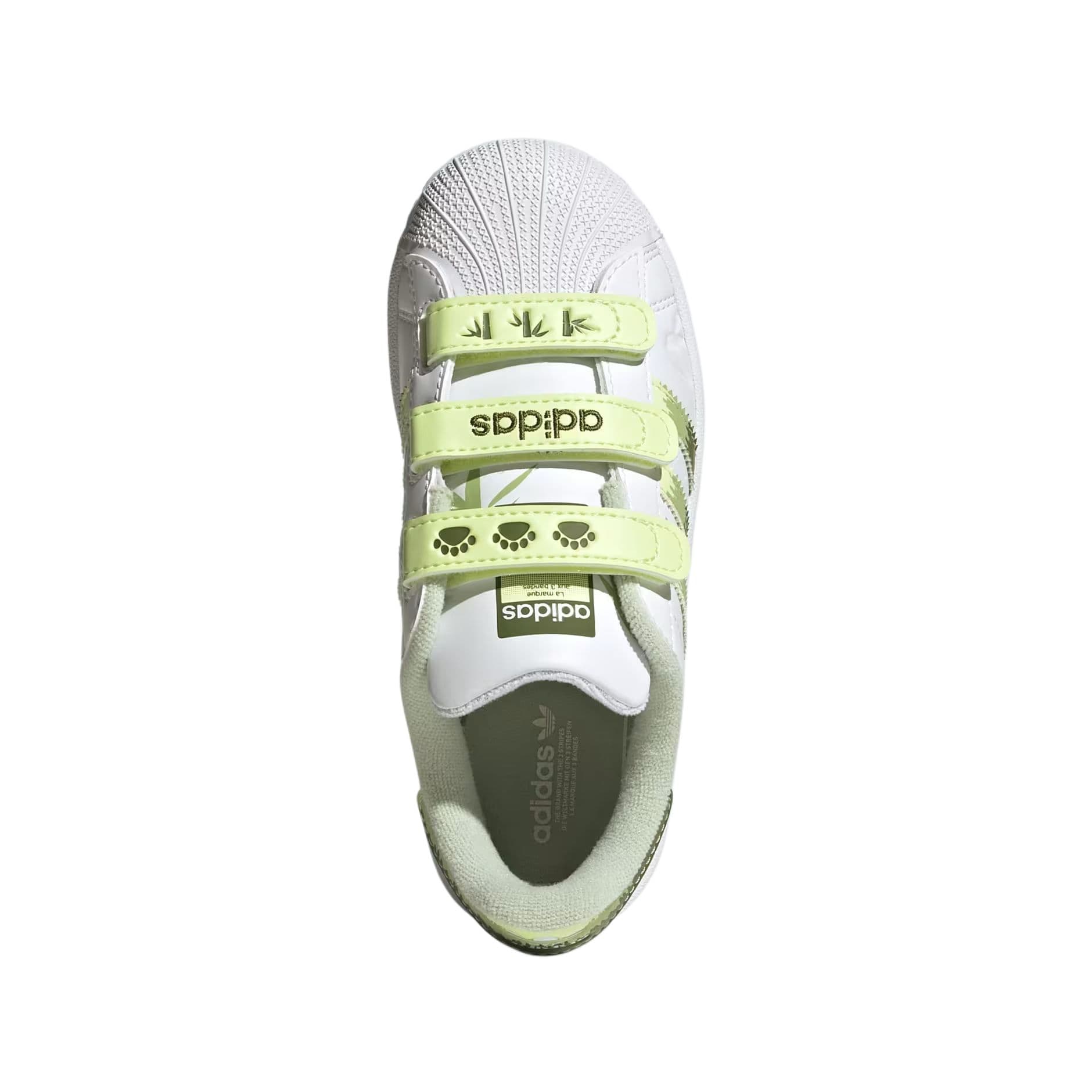 Кроссовки Adidas Originals Superstar 2 Устойчивые к истиранию Низкие Кеды для Детей Скейтбординг Белый Зеленый Малыш - изображение 3