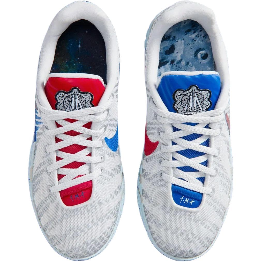 Кроссовки для баскетбола NIKE Ja 3 Low Топ Баскетбольные кроссовки Белый синий красный Унисекс - изображение 4