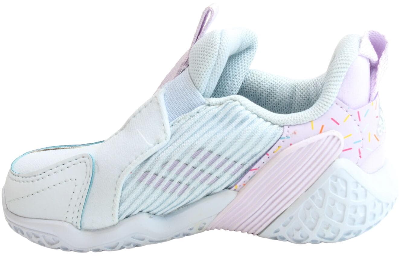 Кроссовки Adidas 4Uture Rnr Противоскользящая Устойчивая к истиранию Низкая Обувь для малышей Малыш Белый Синий - изображение 1