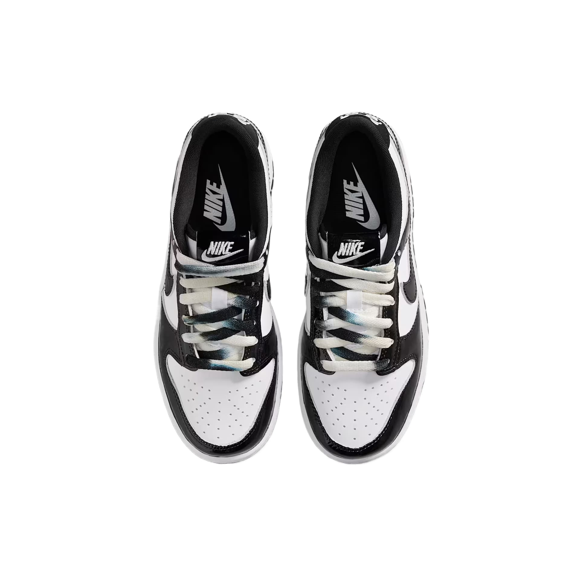 Nike Dunk Mid Топ Тренировочные Кроссовки Черный Белый Унисекс - изображение 4