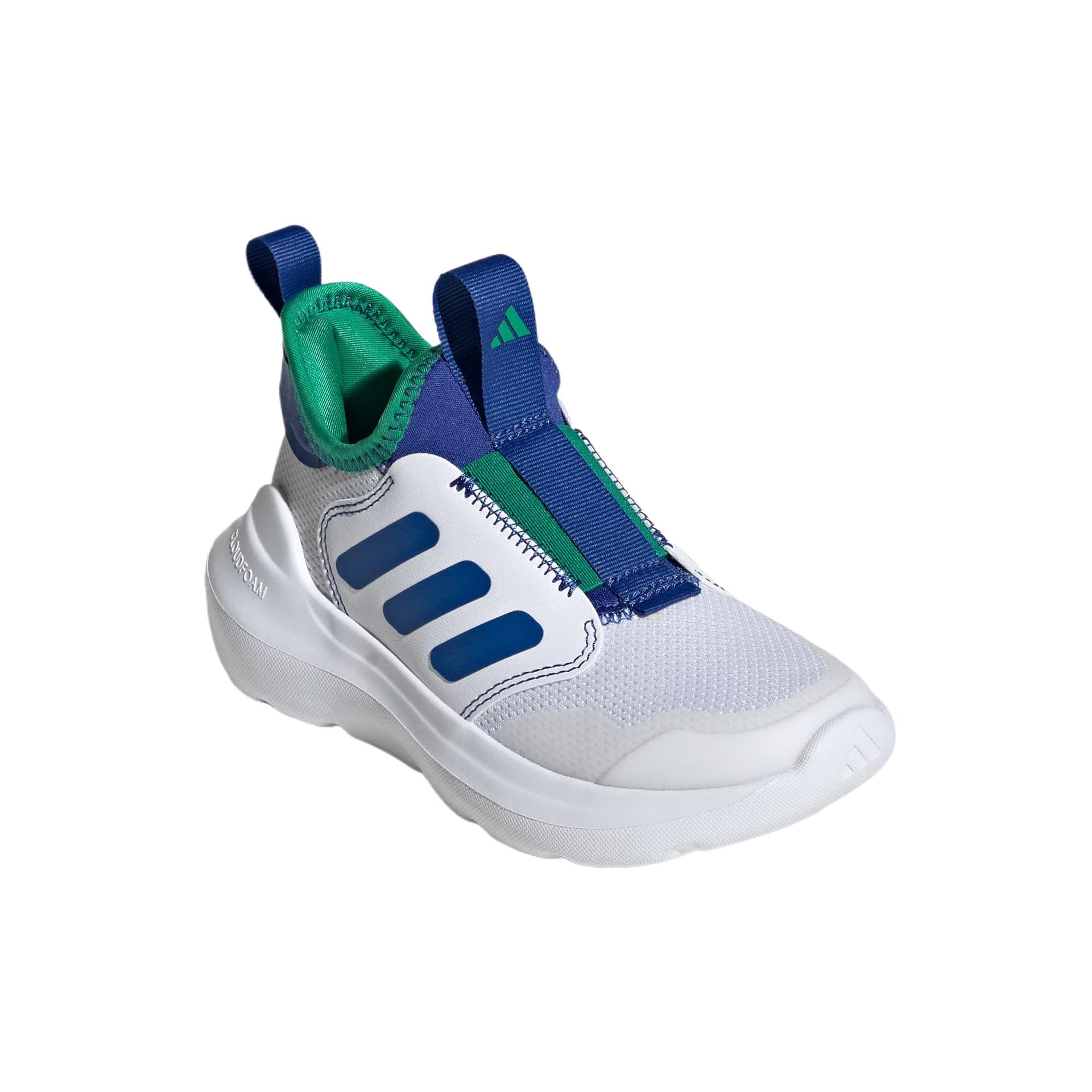 Кроссовки Adidas Tensaur Kids Lifestyle Shoes Королевский синий Газонный зеленый Белый Детский - изображение 4
