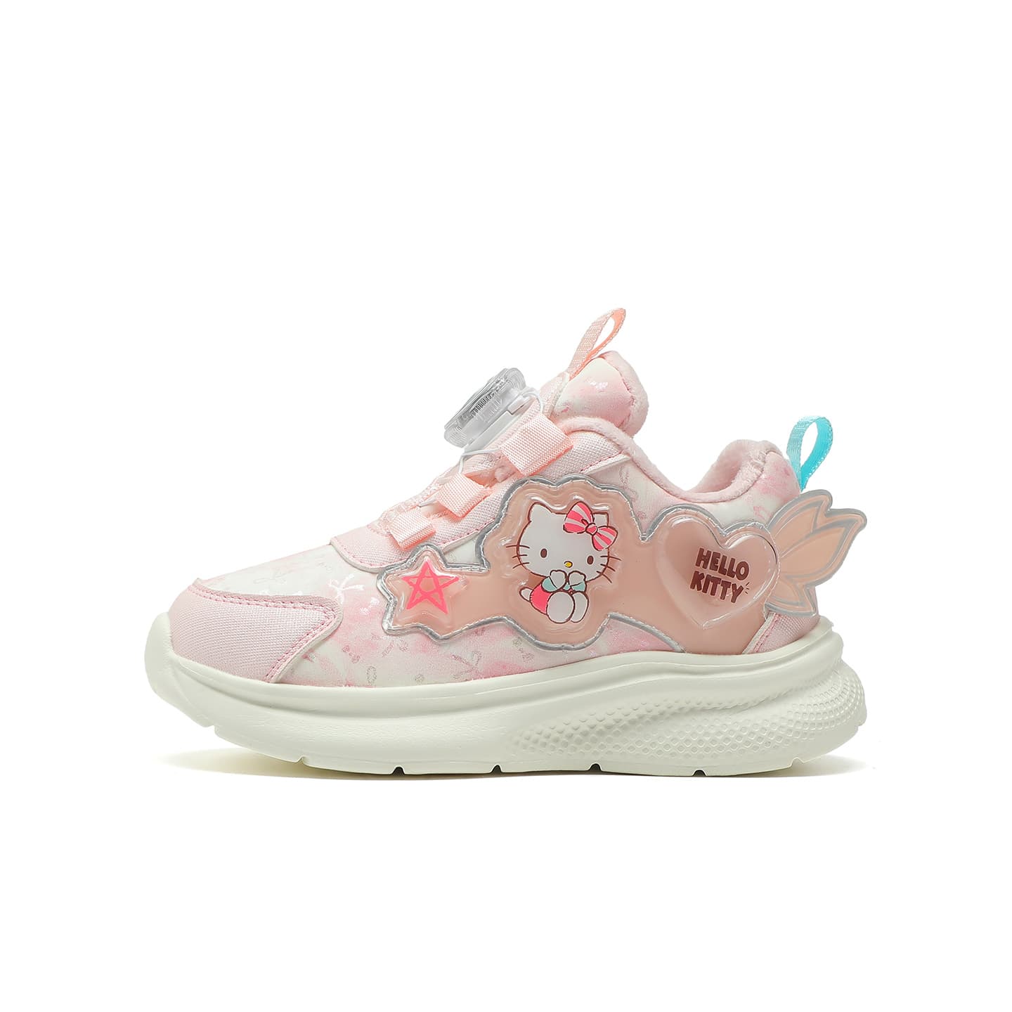 Кроссовки Sanrio Hello Kitty Утолщенная флисовая подкладка Милый и симпатичный Удобный Модный Повседневный Мультяшный Мальчики и девочки Амортизация Износостойкий Oтскок Легкий Термозащитный Баланс Лоу-топы Детские беговые кроссовки Подростки - изображение 1