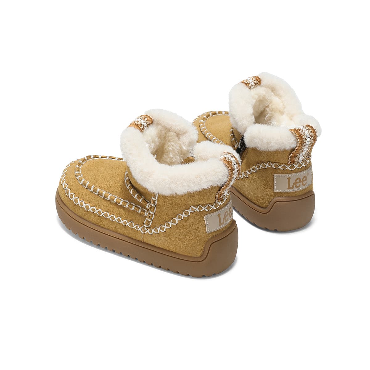 lee С флисовой подкладкой Подкладка Удобный Fashion Versatile Trendy Активный отдых Студенты Кампус High Топ Сноубутсы - изображение 4