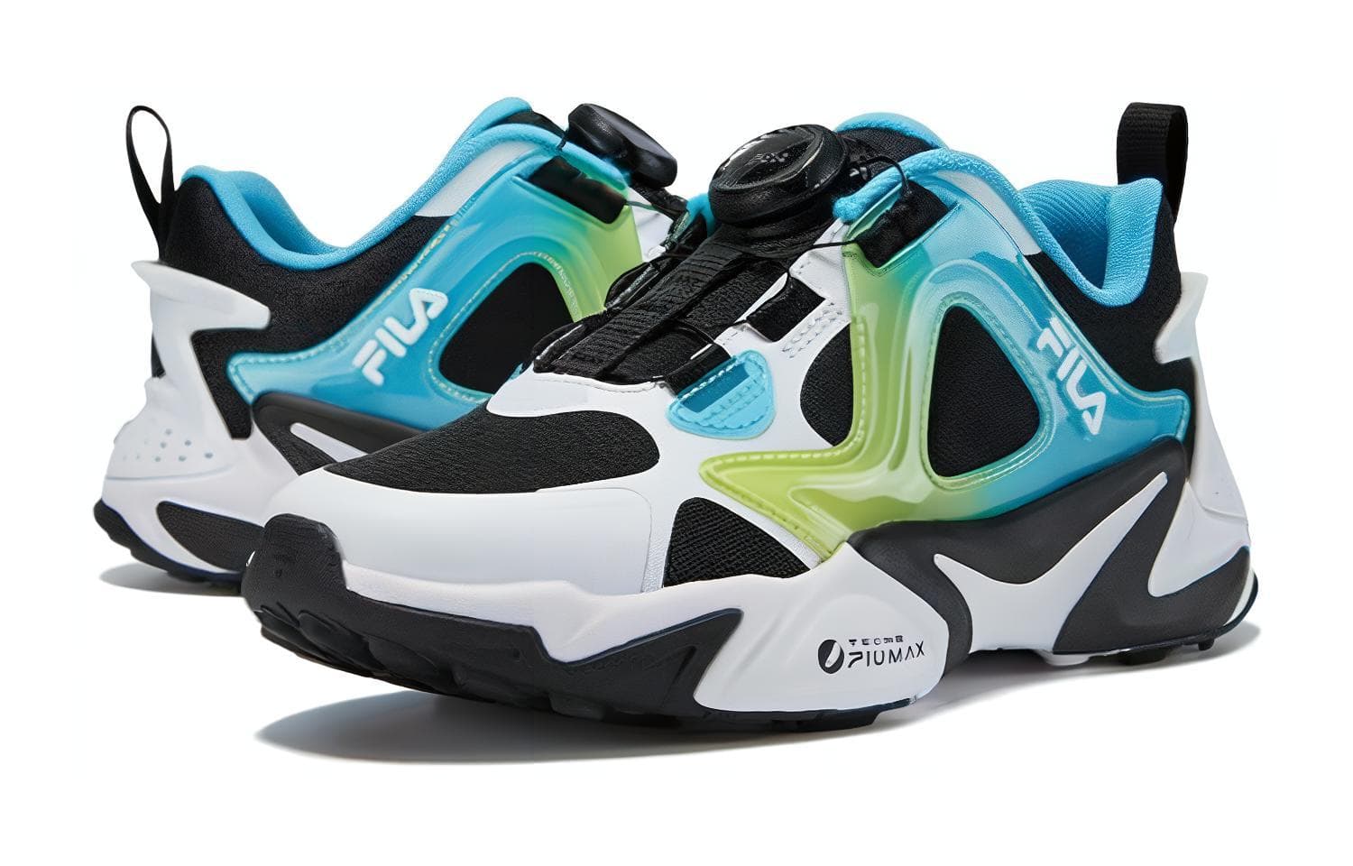 Кроссовки FILA KIDS Противоскользящие устойчивые к истиранию низкие детские беговые кроссовки черный белый синий для детей - изображение 2