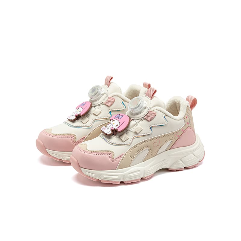 Кроссовки Sanrio My Melody Удобный Повседневный Минималистичный Мультяшный Универсальный Спорт & Фитнес С утеплителем Утолщенный Мальчики и девочки Осень и зима Износостойкий Oтскок Легкий Амортизация Термический Баланс Лоу-топы Детские беговые кроссовки - изображение 3