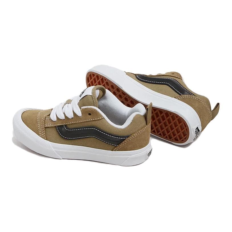 Кроссовки Vans Knu Skool Холст Низкий Верх Детская Скейтбординг Обувь Зеленая Детская - изображение 4