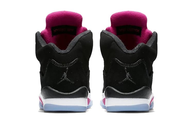 Кроссовки для баскетбола Jordan Air Jordan 5 Retro Black Deadly Pink GS - изображение 6