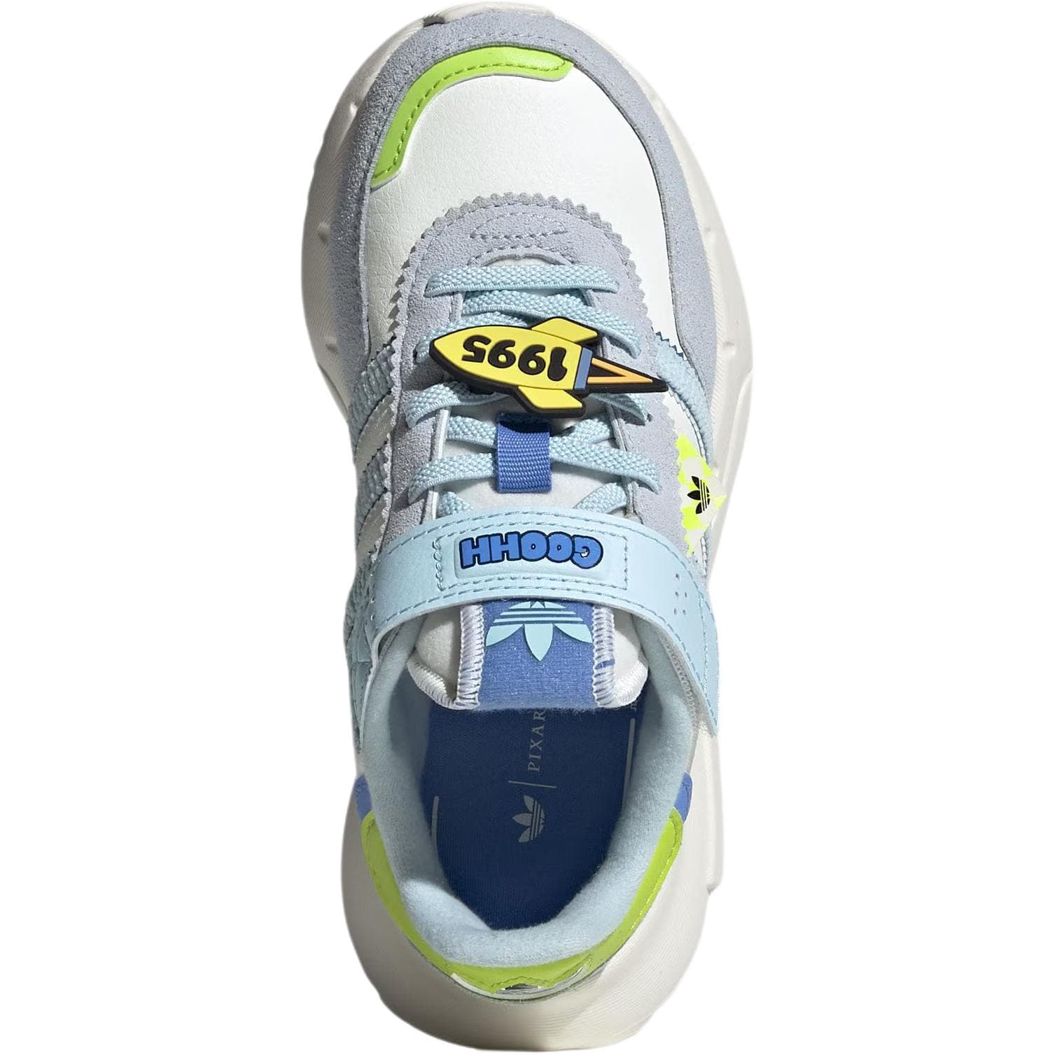 Кроссовки Adidas Originals X Disney Retropy F2 Low Топ Kids Lifestyle Shoes Белый и синий цвет Детский - изображение 3