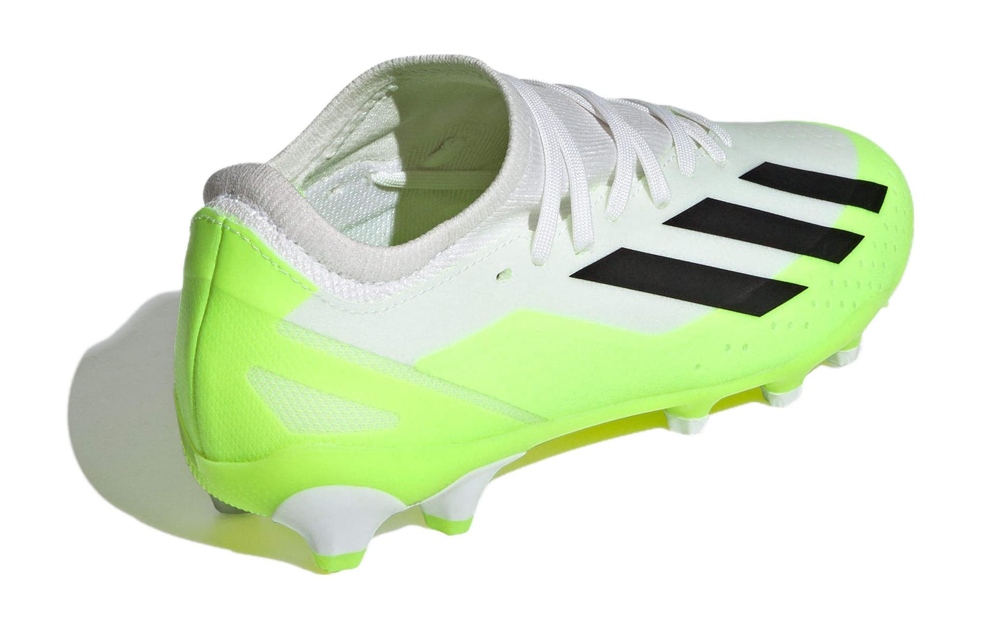 Бутсы Adidas X Crazyfast.3 Устойчивые к истиранию низкие футбольные бутсы для детей белые и зеленые детские - изображение 4