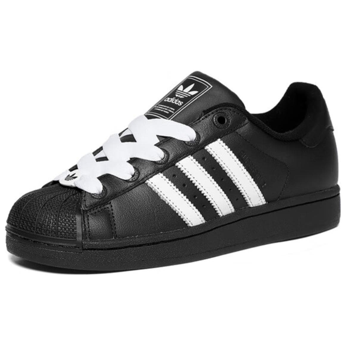 Кроссовки Adidas Originals Superstar кожаные низкие детские повседневные кроссовки черно-белые - изображение 3