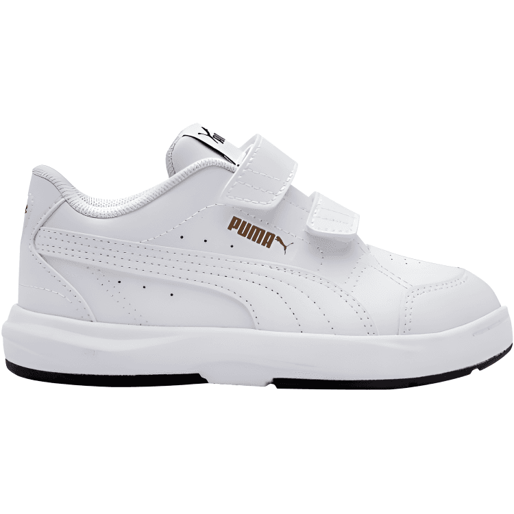 Кроссовки PUMA CLASSICS Low Топ Детский Скейтбординг Обувь Белый золотой Детский - изображение 2