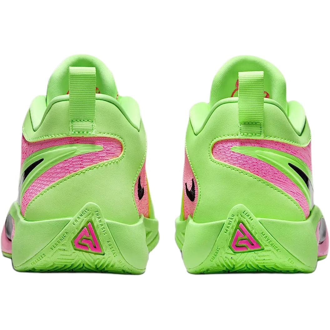 Кроссовки для баскетбола Nike Giannis Freak 6 Мягкие и Комфортные Низкие Кроссовки для Баскетбола Детские Розовые Зеленые Малыш - изображение 5