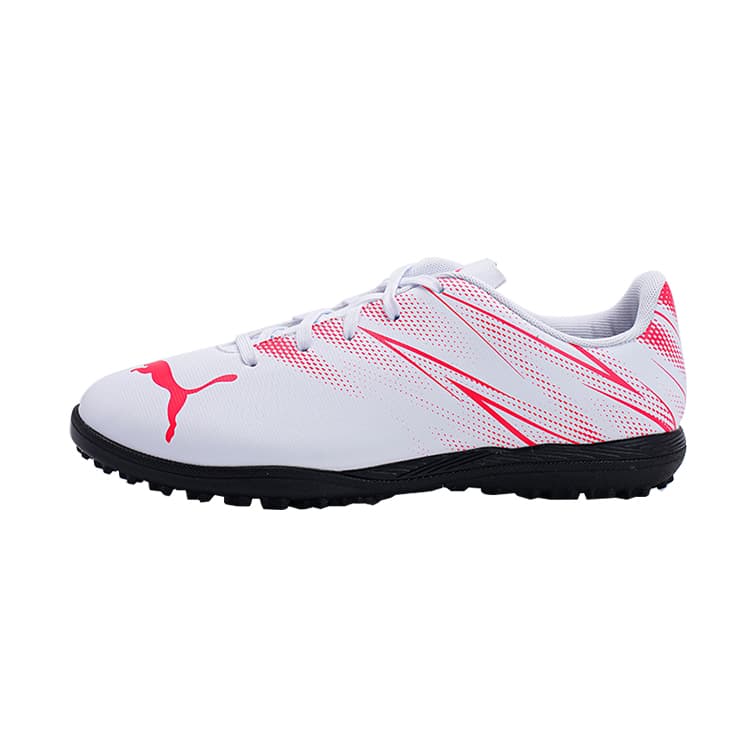 Бутсы PUMA Attacanto Low Детская футбольная обувь белый и красный для детей - изображение 1