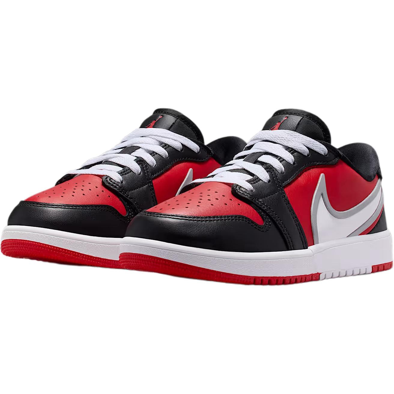 Кроссовки Jordan 1 Low Топ Детский Скейтбординг Обувь Красный черный Детский - изображение 2