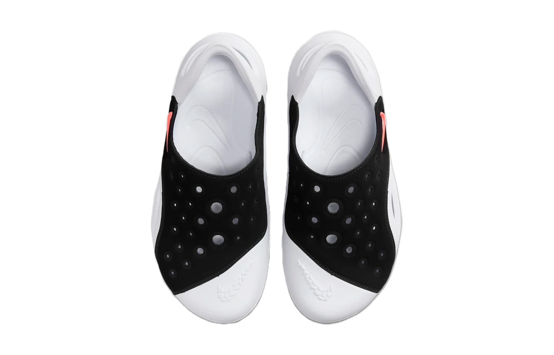Сандалии Nike Aqua Swoosh Мягкие и Комфортные Детские Сандалии Белые Черные Детские - изображение 4