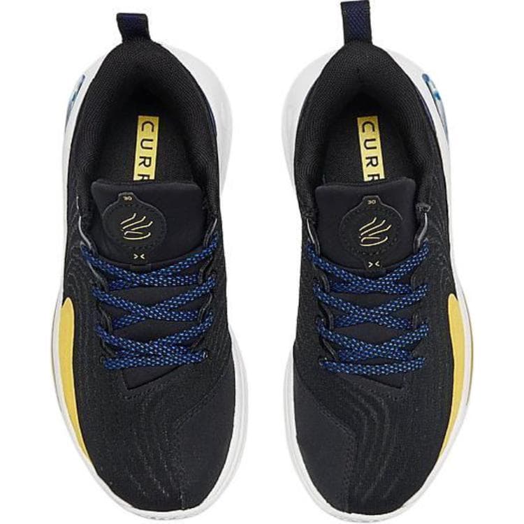 Кроссовки для баскетбола Under Armour Curry 12 противоскользящие устойчивые к истиранию низкий топ детские баскетбольные кроссовки черный белый - изображение 3