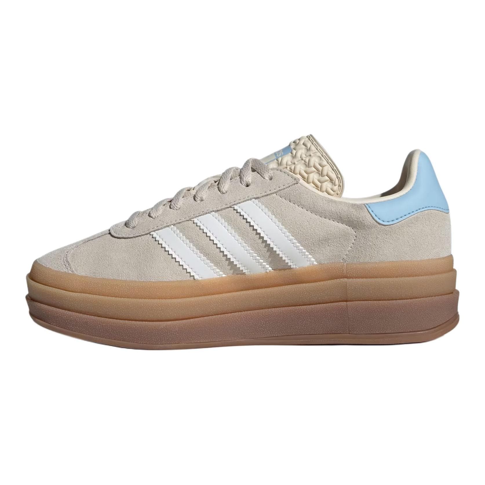 Кроссовки Adidas Originals GAZELLE BOLD Устойчивый к истиранию Низкий верх Детская обувь для скейтбординга Бежевый Детский - изображение 2