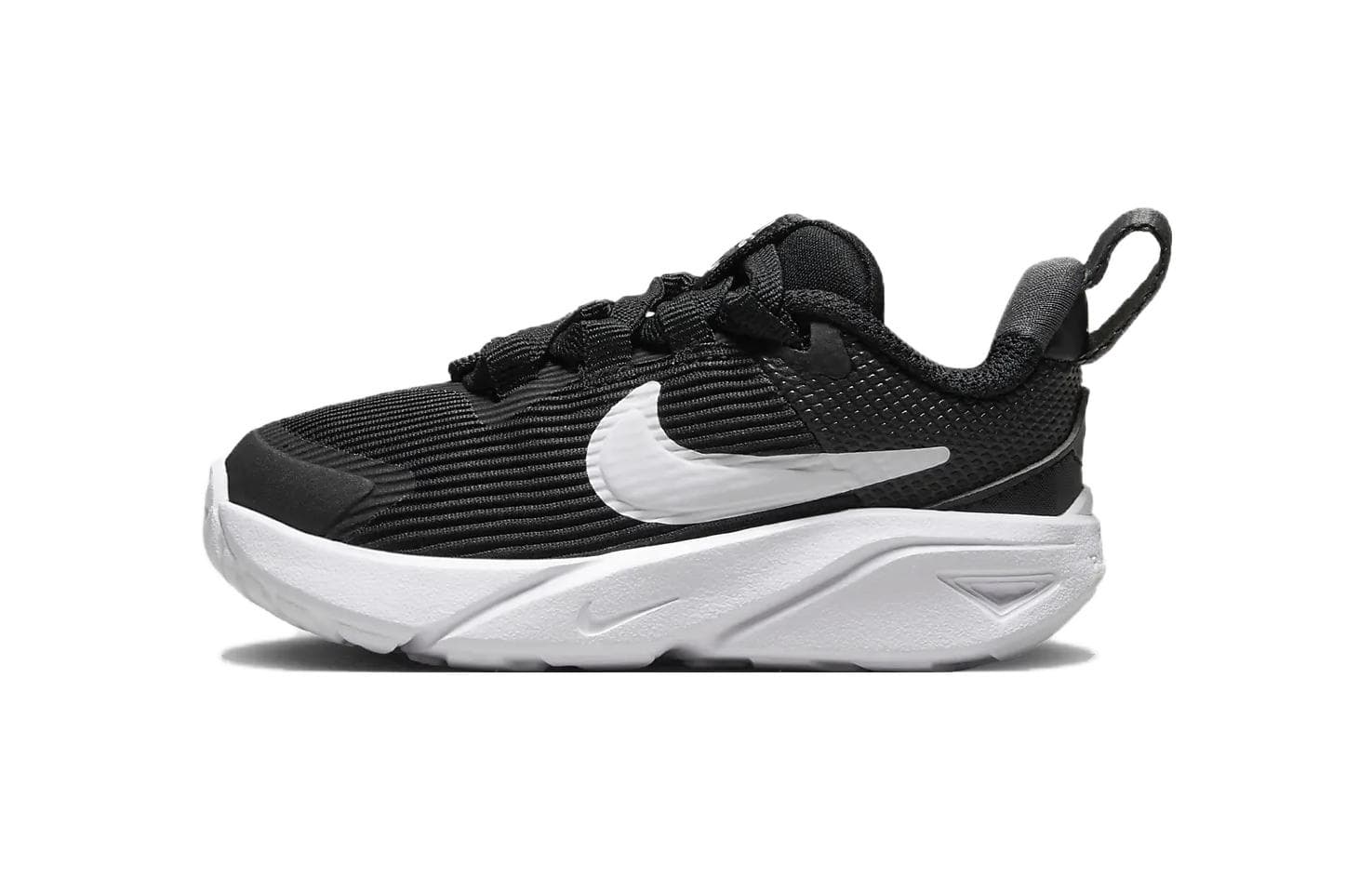 Кроссовки NIKE Star Runner 4 Удобный Low Топ Обувь для малышей Черный белый Infant and Toddler - изображение 1