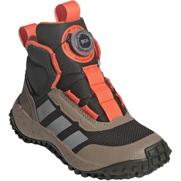 Кроссовки Adidas Fortatrail MID Повседневная детская обувь коричневый цвет - изображение 3
