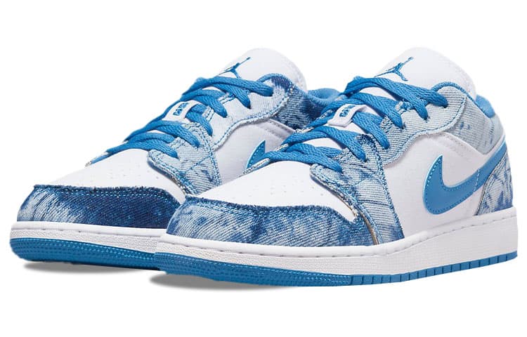 Кроссовки для баскетбола Jordan Air Jordan 1 Low "Washed Denim" GS - изображение 5