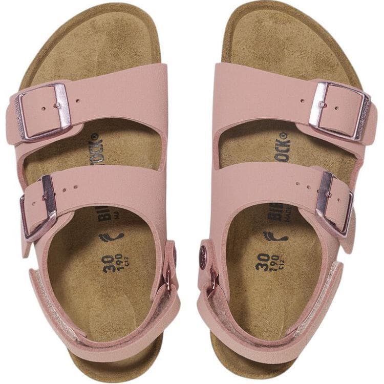 Сандалии Birkenstock противоскользящие устойчивые к истиранию низкие детские сандалии розовые для малышей - изображение 4