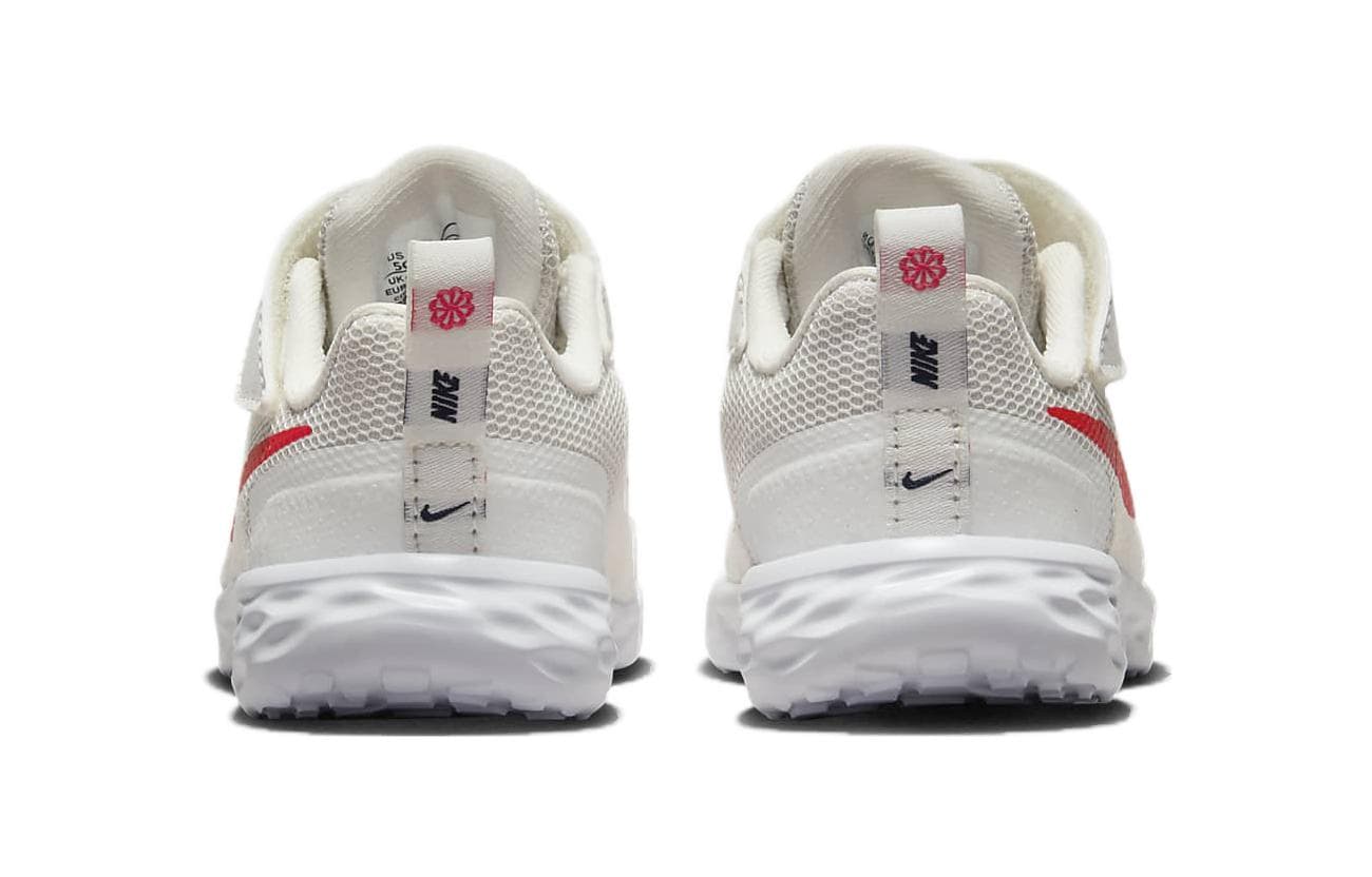 Кроссовки NIKE REVOLUTION 6 Удобная Износостойкая Низкий Верх Обувь для Малышей Серый Красный Для Младенцев и Малышей - изображение 5